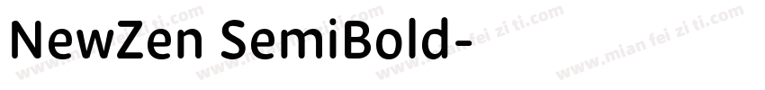 NewZen SemiBold字体转换